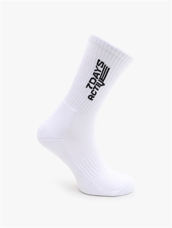 7 Days Active, 2-Packs Socks, White